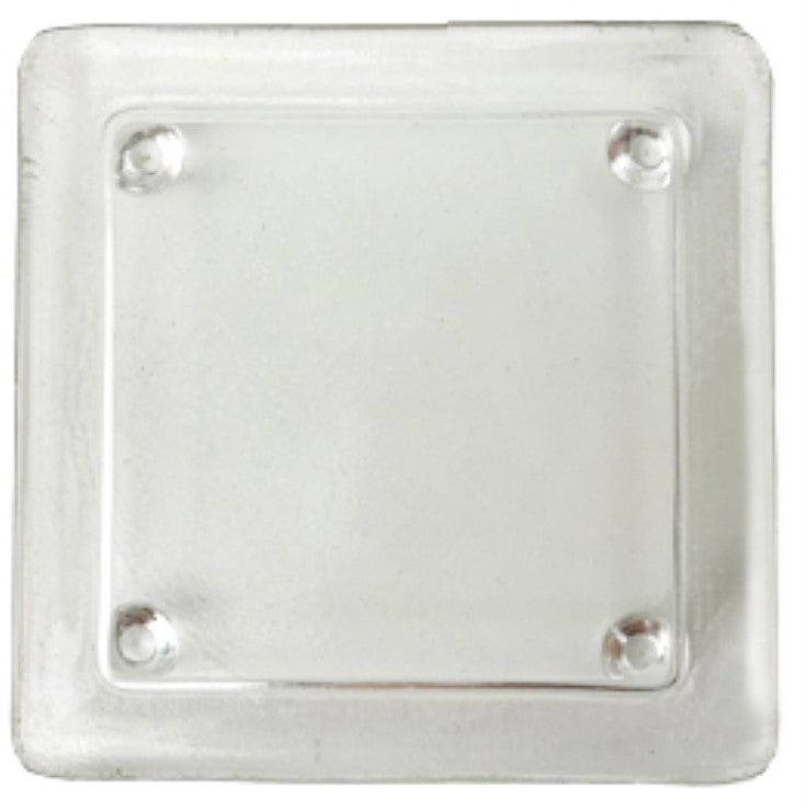 Square Candle Plate Clear