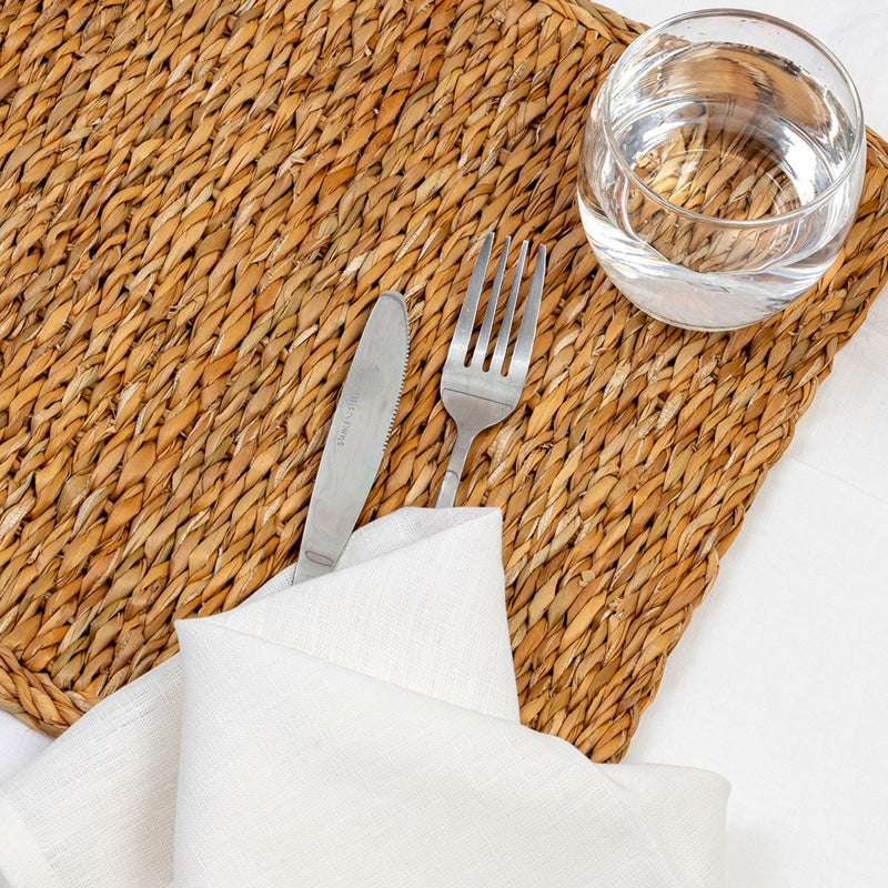 RECTANGLE PLACEMAT - SEAGRASS Natural 40cm (Set of 3)