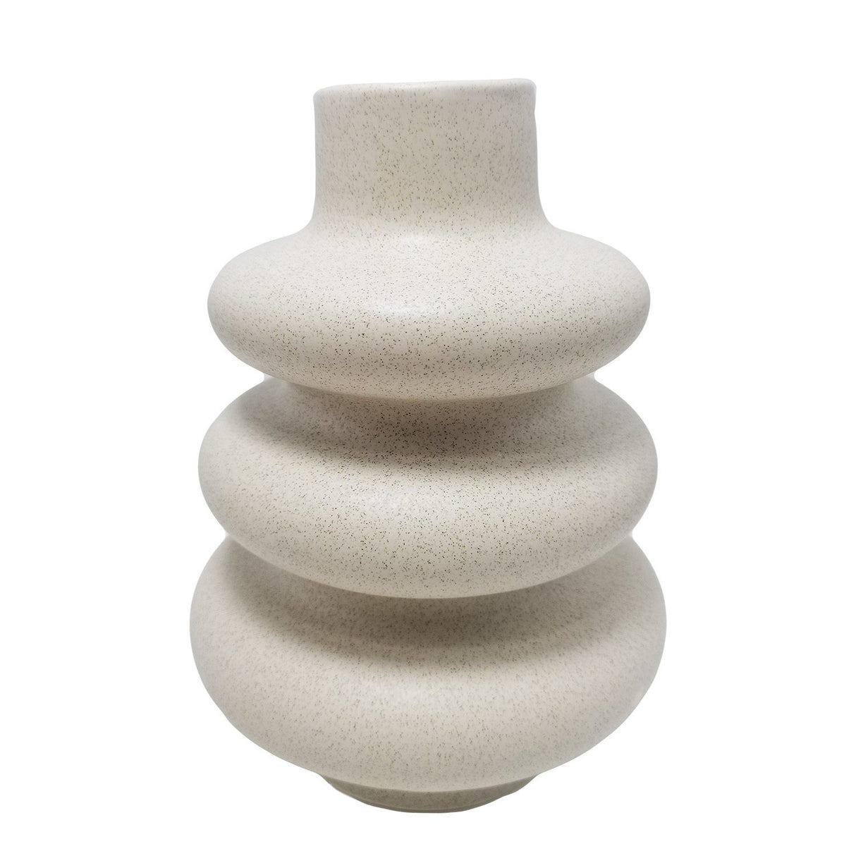 Elegant 17.5 cm porcelain vase, perfect for floral displays or as a stylish standalone decor piece.