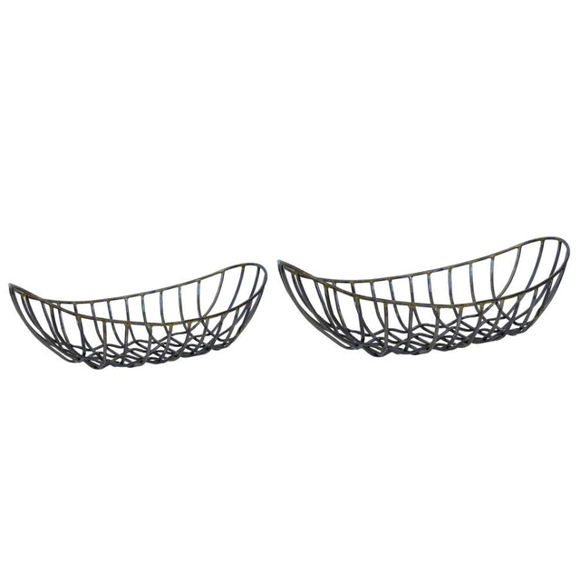 Set of 2 fruit bowls in small and large sizes, perfect for serving and displaying fresh fruits.