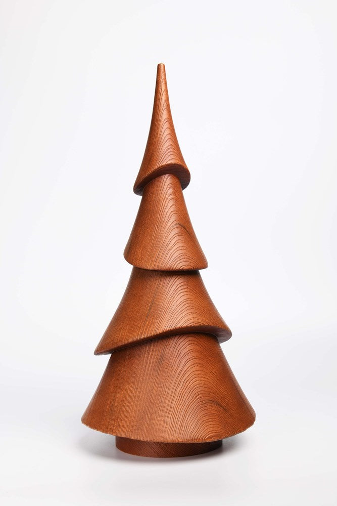 Ornament - LAYERED TREE W/WOOD FINISH (45.3cm)