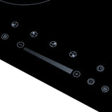 Sleek Parmco 600mm Induction Hob with touch control, four heating zones, easy clean surface, and child lock feature.