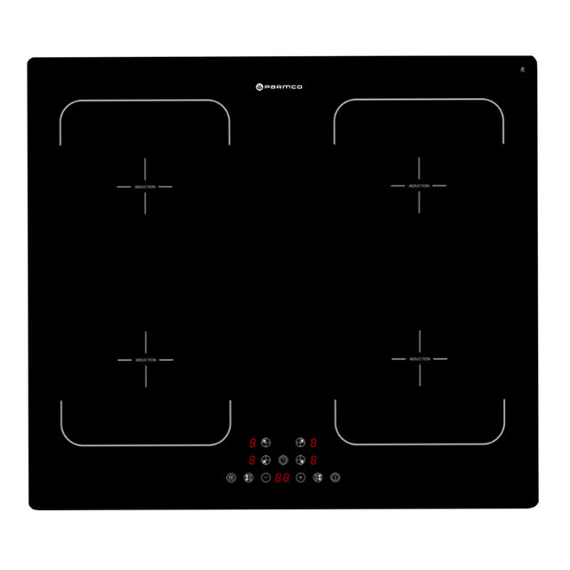 Sleek 600mm zoneless induction hob with touch controls, flexible cooking area, and safety features for modern kitchens.