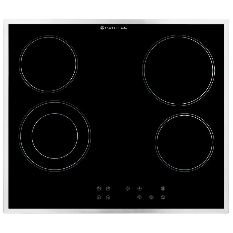 Parmco - Hob - 600mm  - Ceramic - Stainless Steel Trim - Touch Control