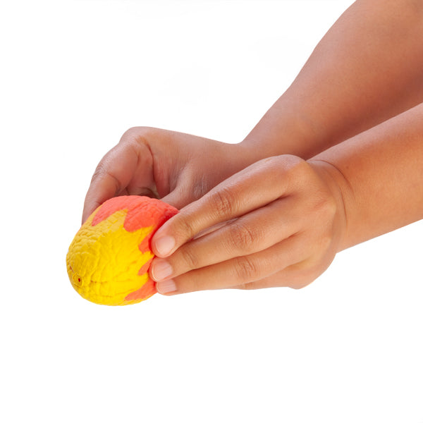 Colorful squishy baby dragons emerge from eggs, ideal for imaginative play, stress relief, and unique gifting. Set of 12.