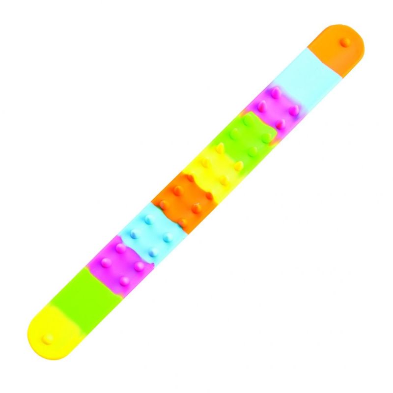 Rainbow Spiky Snap Bracelet (Set of 12 Assorted)