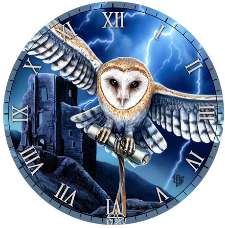 Wall Clock by Lisa Parker featuring captivating storm imagery, crafted from wood, 30cm, ready to hang, elegant gift box included.