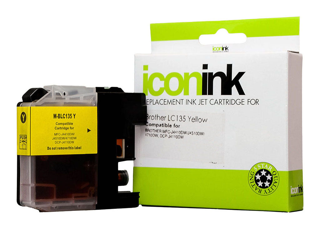 Icon Compatible with Brother LC135 Yellow Ink Cartridge