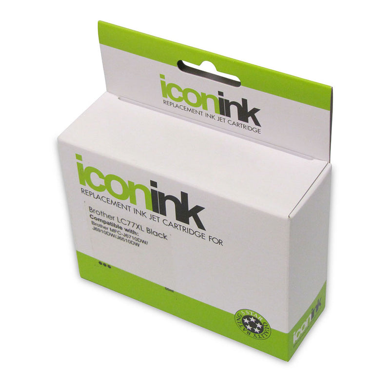 Icon Compatible with Brother LC77XL Black Ink Cartridge