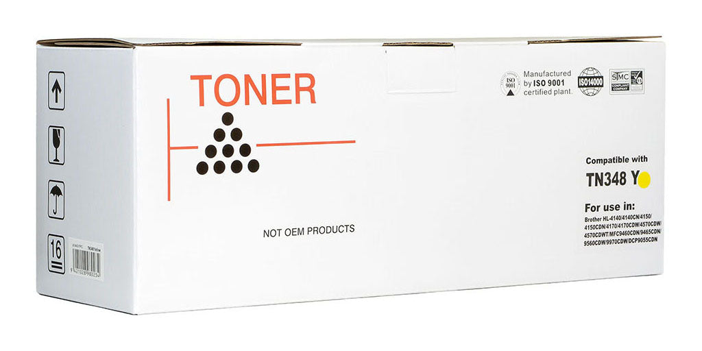 Icon Compatible with Brother TN348 Yellow Toner Cartridge