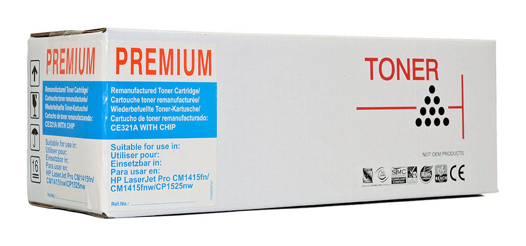 Icon Compatible HP CE321A/ CB541A Cyan Toner Cartridge