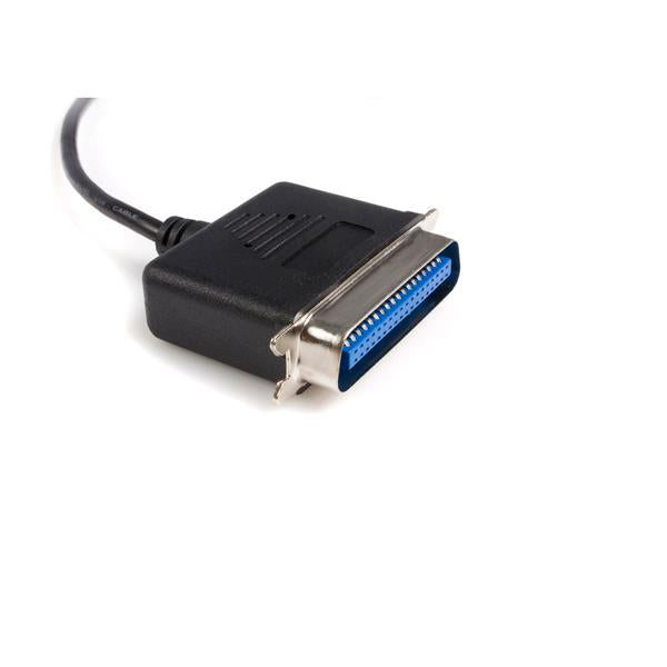 10 ft USB to Parallel Printer Adapter, connects USB PCs to parallel printers for fast, reliable printing and easy installation.