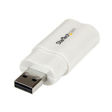 USB to Stereo Audio Adapter Converter for connecting headsets and microphones to computers, ensuring clear audio and seamless communication.