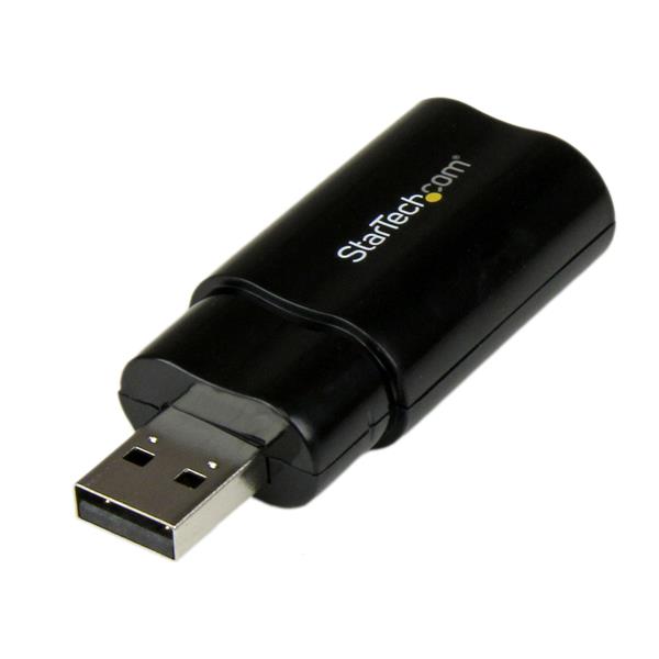 USB Stereo Audio Adapter External Sound Card for clear sound, converts USB to dual audio outputs; easy plug-and-play setup.