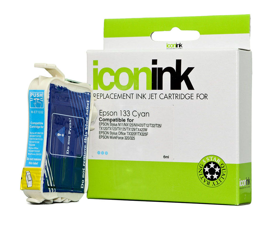 Icon Compatible Epson 133 Cyan Ink Cartridge