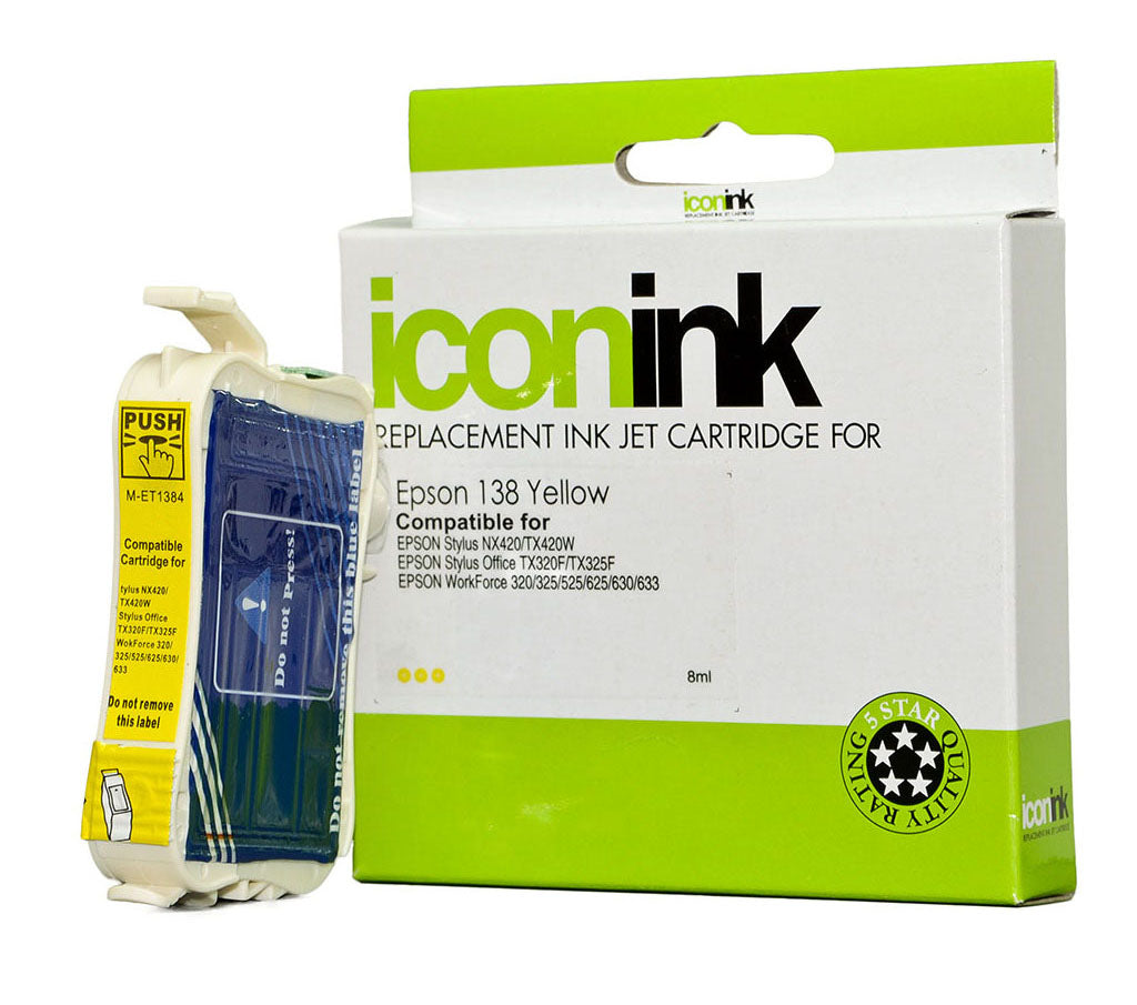 Icon Compatible Epson 138 Yellow Ink Cartridge