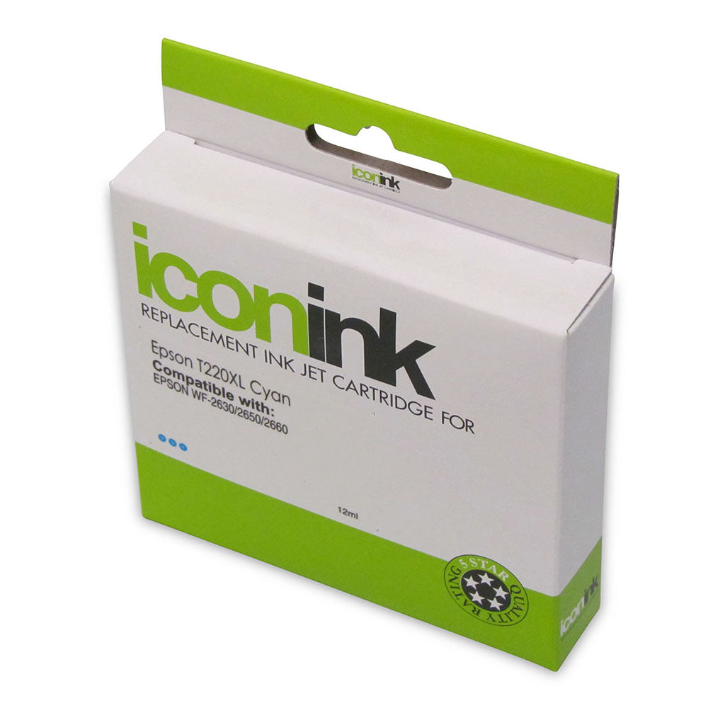 Icon Compatible Epson 220XL C13T294292 Cyan Ink Cartridge