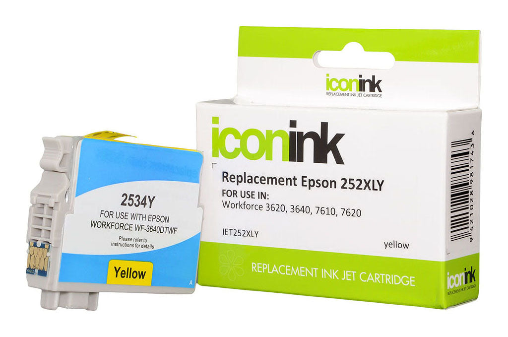 Icon Compatible Epson 252XL C13T253492 Yellow Ink Cartridge