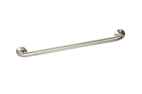 720mm brushed stainless steel grab rail with knurled grip for safety in bathrooms and hallways, compliant with NZS 4121:2001.