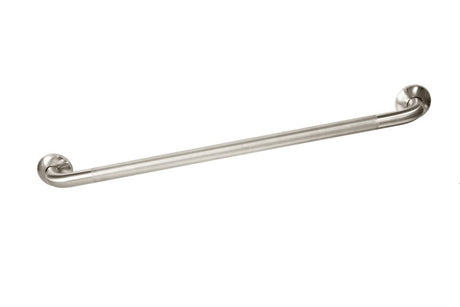 800mm knurled straight grab rail in brushed stainless steel, designed for safety and accessibility in wet areas like bathrooms.