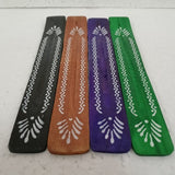 Antique Colored Incense Patti set of 4, handcrafted holders with unique finishes for serene ambiance and ash containment.