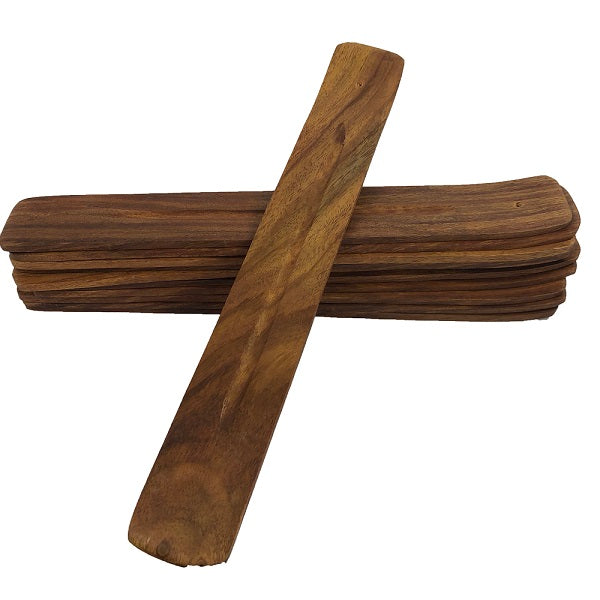 Elegant 10-inch Sheesham wood incense holder, ideal for aromatic relaxation and stylish home decor.