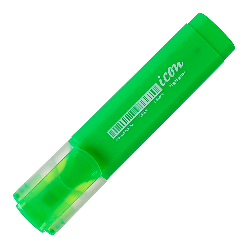 Icon Highlighter Chisel Tip Green (Pack of 6)