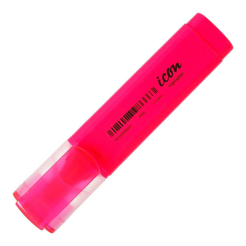 Icon Highlighter Chisel Tip Pink (Pack of 6)