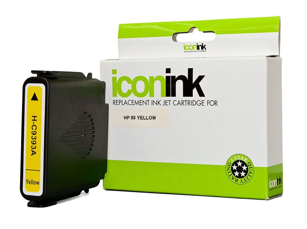 Icon Compatible HP 88 Yellow High Capacity Ink Cartridge (C9393A)