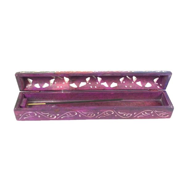 Multi-Coloured Soapstone Incense Holder, 12 inches, perfect for sticks and cones, adds beauty and a calming atmosphere.