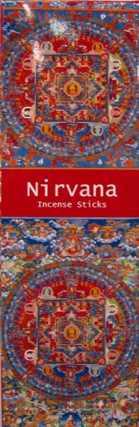 Kamini Nirvana Incense pack featuring 6 hexes with 20 calming sticks each for enhancing meditation and relaxation.