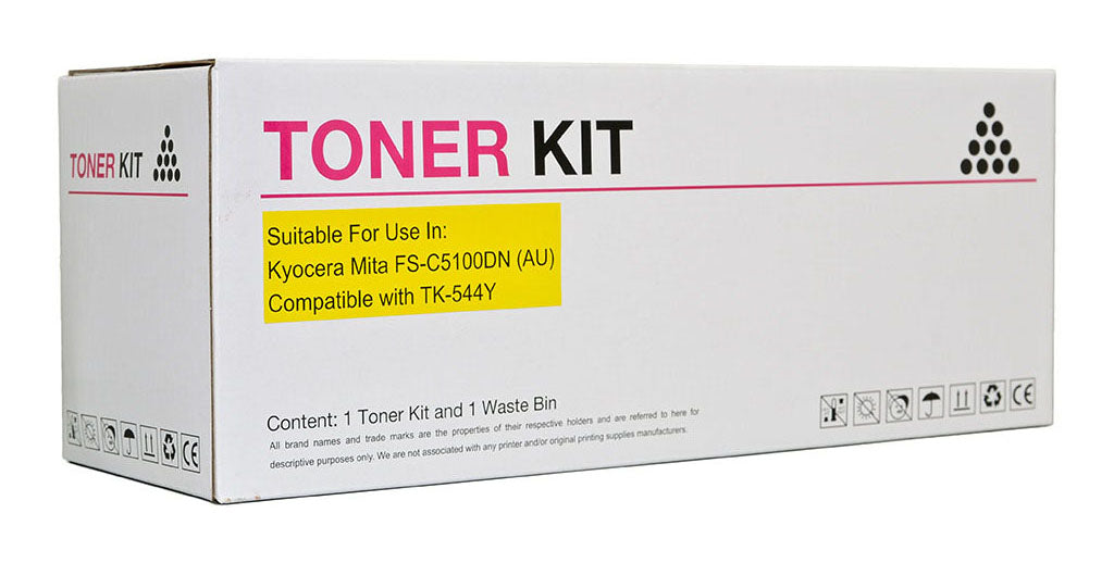 Icon Compatible Kyocera TK544 Yellow Toner Cartridge