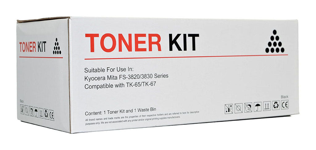 Icon Compatible Kyocera TK65 TK67 Black Toner Cartridge