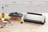 FoodSaver Controlled Multi Seal by Sunbeam: versatile vacuum sealer with stainless steel design, 5 settings, and marinate capabilities.