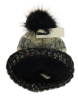 Cozy beanie hat with vibrant mixed colors and matching lining, perfect for winter style and warmth.