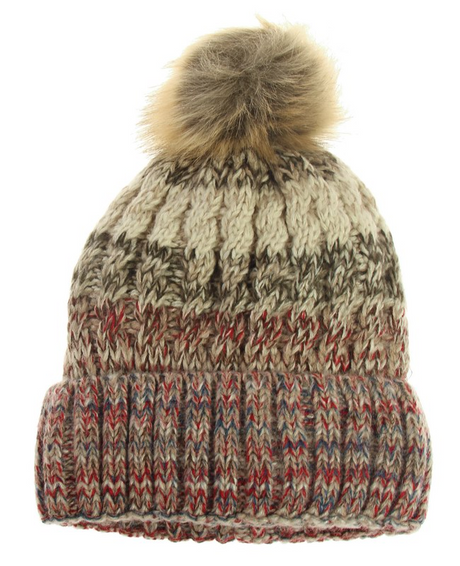 Cerise beanie hat with matching lining, made from 100% acrylic for warmth and style in winter. Perfect for any outdoor adventure.