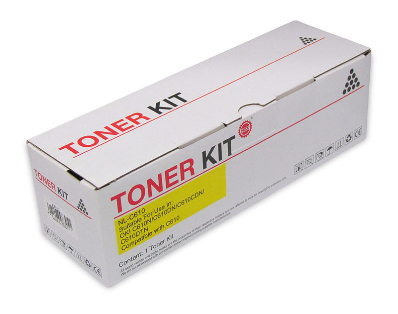 Icon Compatible OKI C610 Yellow Toner