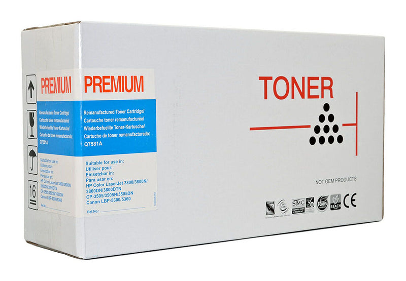 Icon Remanufactured HP Q7581A/Canon CART311C Cyan Toner Cartridge