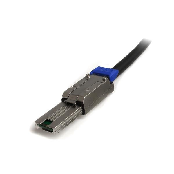 1m External Mini SAS cable with SFF-8088 connectors for high-speed data transfer up to 6 Gbps; durable and TAA-compliant.