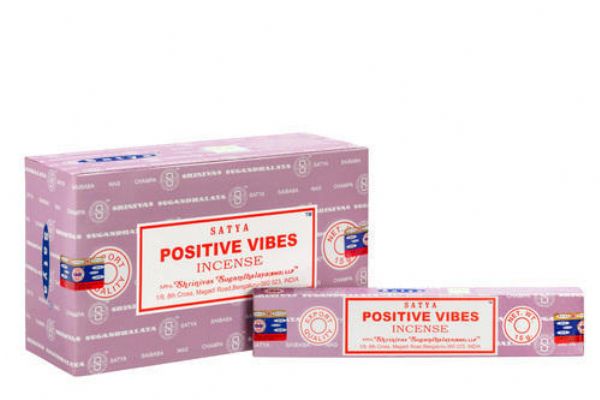Incense  - Satya Positive Vibes 15gm x 12 Packets