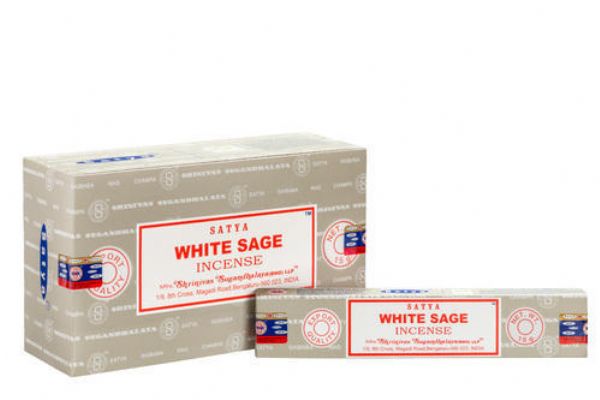 Incense  - Satya White Sage 15gm x 12 Packets