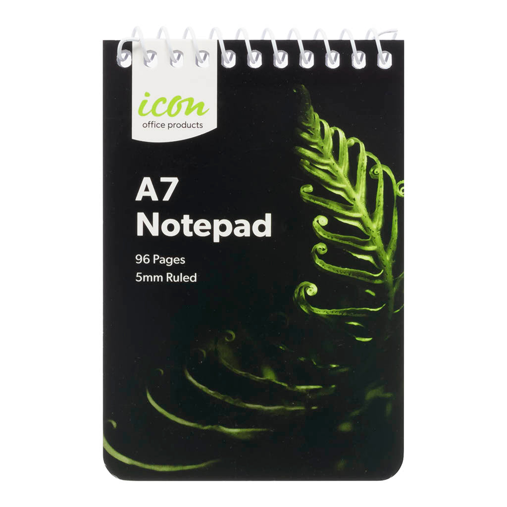 Icon Spiral Notepad A7 Soft cover 96 pg  (Pack of 12)