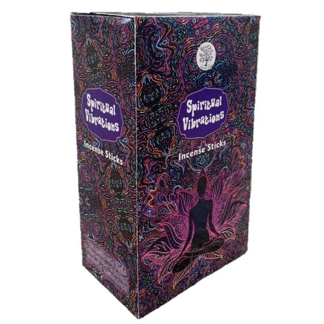 Sacred Tree incense powder in a 15gm package, promoting tranquility and ethical practices with calming aromas.