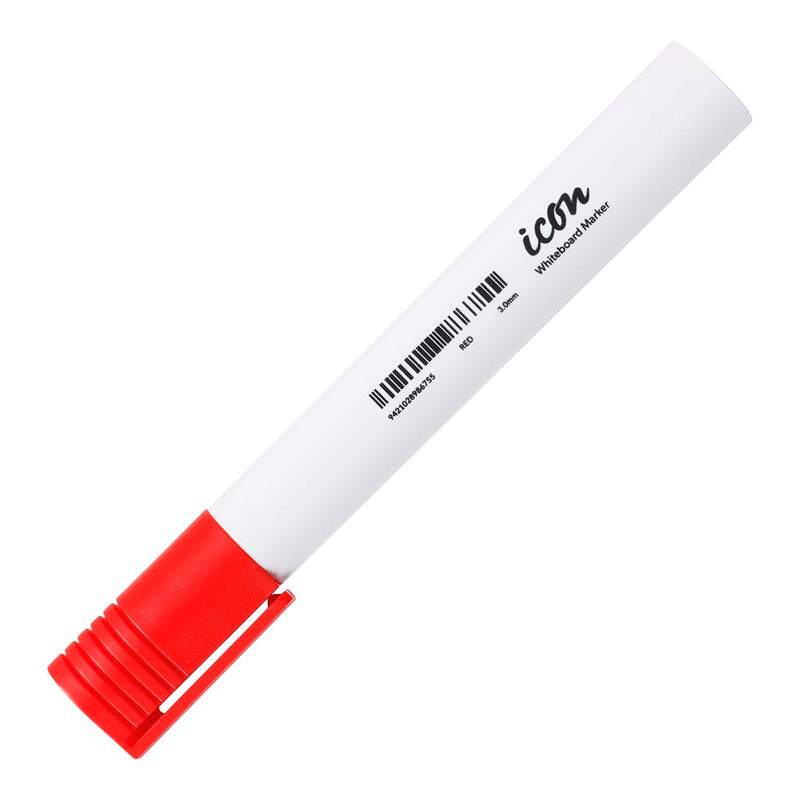 Icon Whiteboard Marker Bullet Tip Red (Pack of 12)