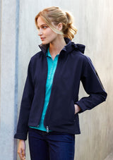 Ladies Summit Jacket in Black/Graphite, Size XL, featuring a breathable ripstop shell, adjustable hood, and chic, functional design.