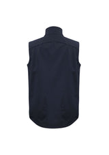 Men's Navy/Graphite Geneva Vest, size L, featuring a stylish design, warm fleece lining, and water-repellent, windproof tech.