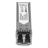 HP J4858C compatible SFP fiber module ten-pack for 1 GbE connectivity, 550m distance, hot-swappable, lifetime warranty.