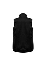 Men's Stealth Tech Vest in Black/Silver Grey, 3XL, featuring quilted nylon, stretch fleece back, and insulated warmth.