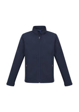Men's Apex Lightweight Softshell Jacket in Navy, 5XL, features water-repellent fabric, fleece lining, and a stylish design.