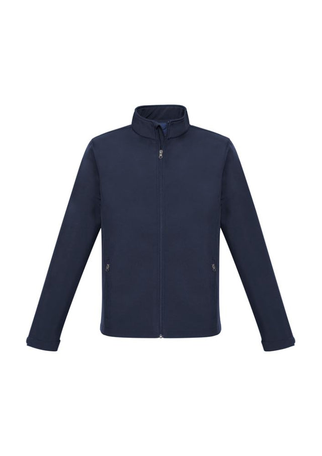 Men's Apex Lightweight Softshell Jacket in Navy, 5XL, features water-repellent fabric, fleece lining, and a stylish design.